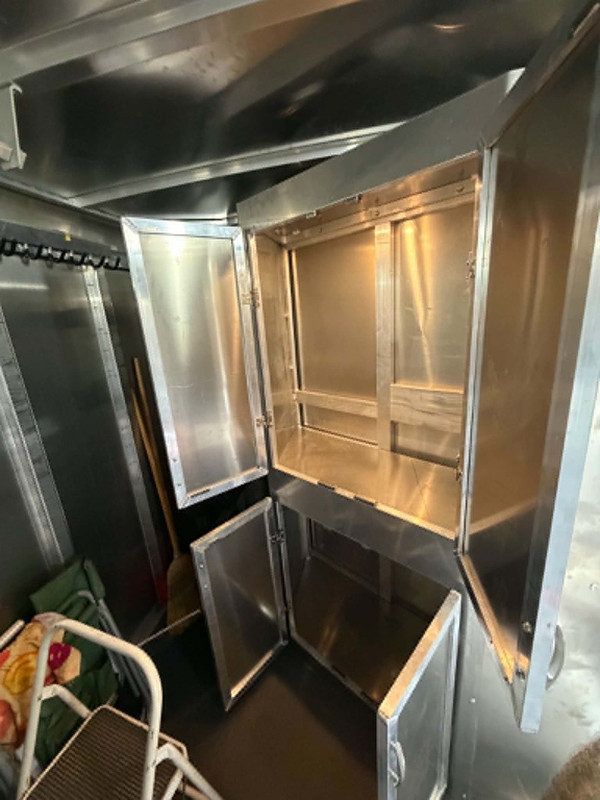 Aluminum horse trailer interior rebuilt at Halsey Fab